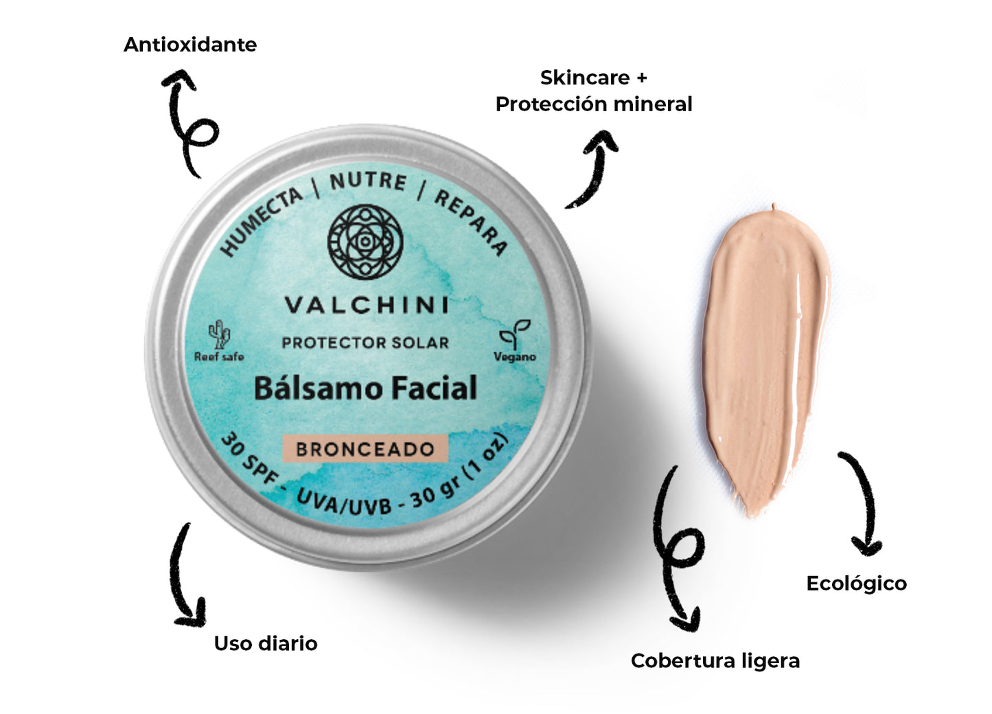 Bálsamo Facial SPF 30: El más ligero