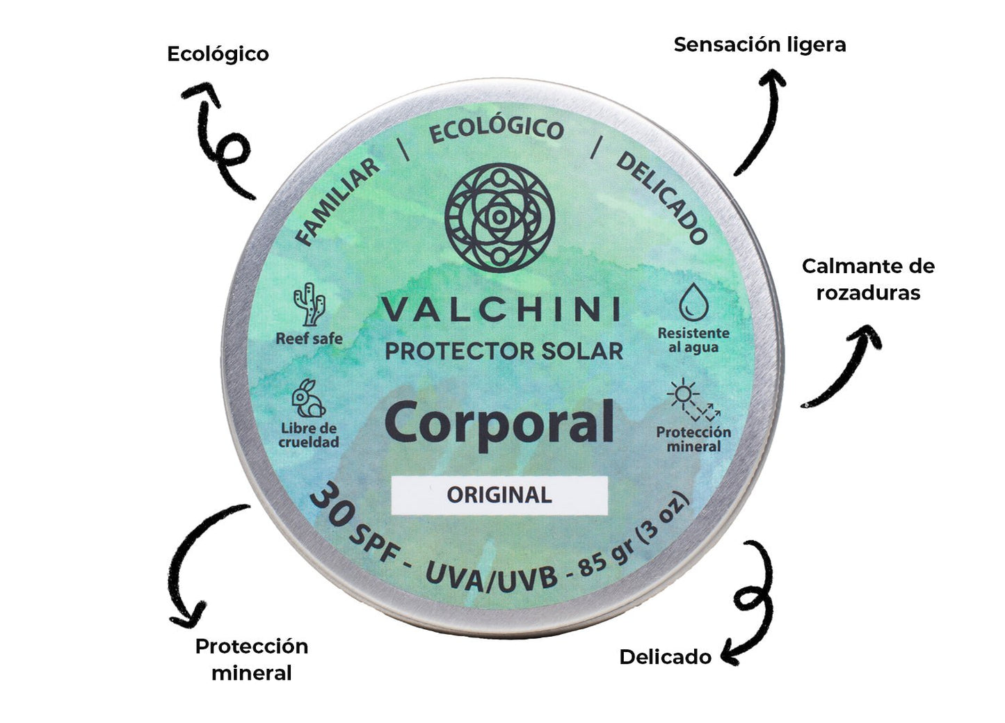 Protector Corporal SPF 30: El familiar - Valchini