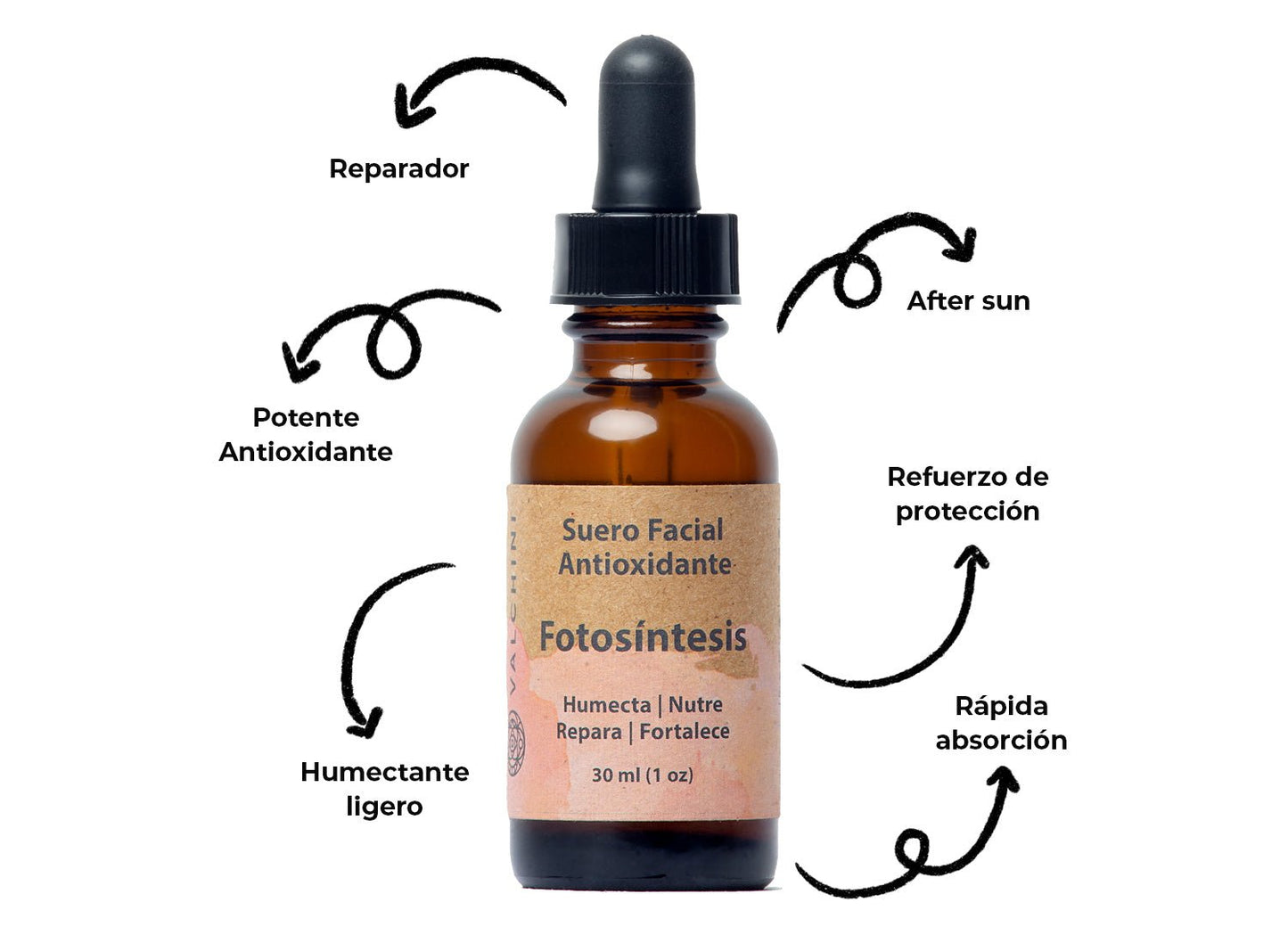 Suero Facial Antioxidante: Fotosíntesis - Valchini