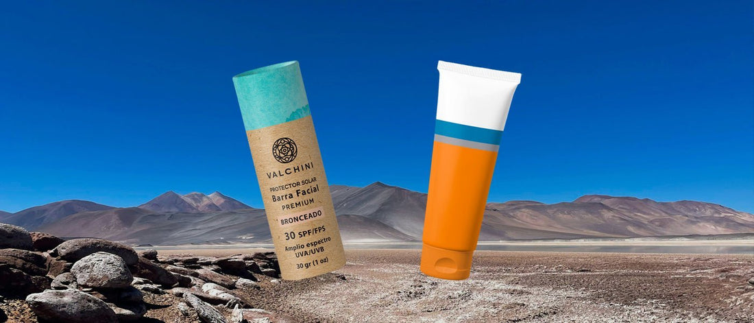 Protector solar consciente vs protector solar convencional - Valchini